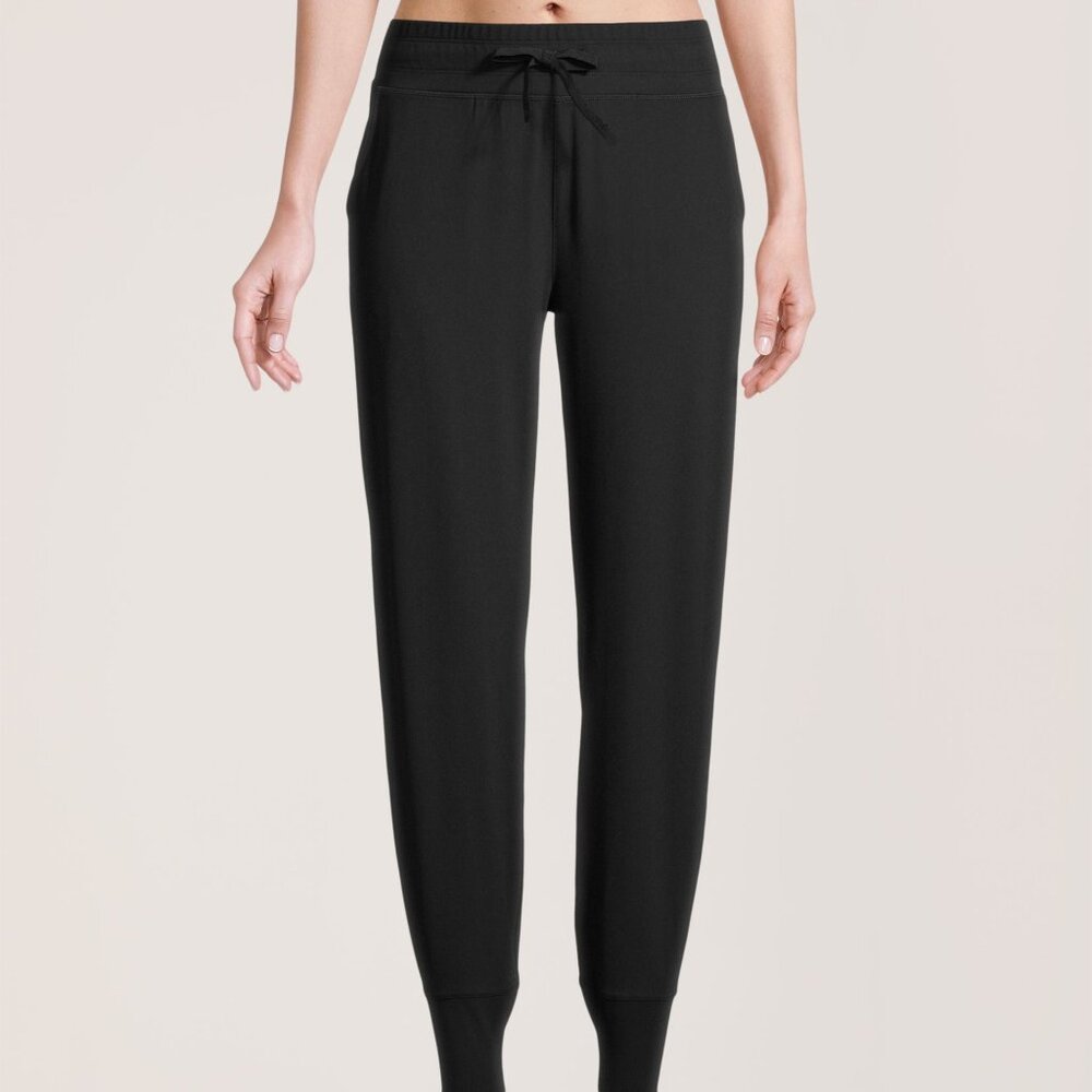 *NWT Shambhala Mid Rise Live-In Comfort Fitted Jogger Pant Olive Green Medium